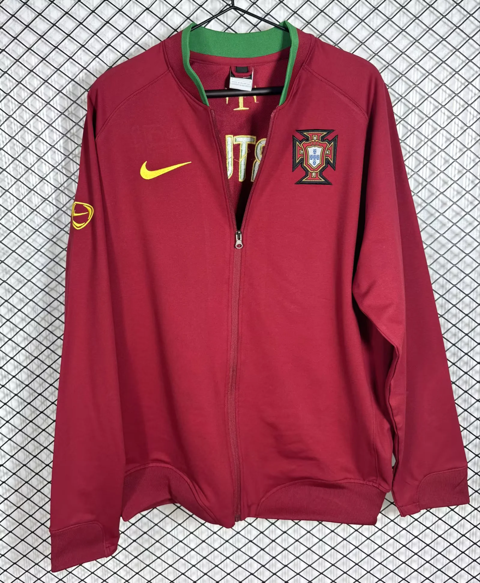 Portugal 2006 Retro Red Windbreaker Jacket