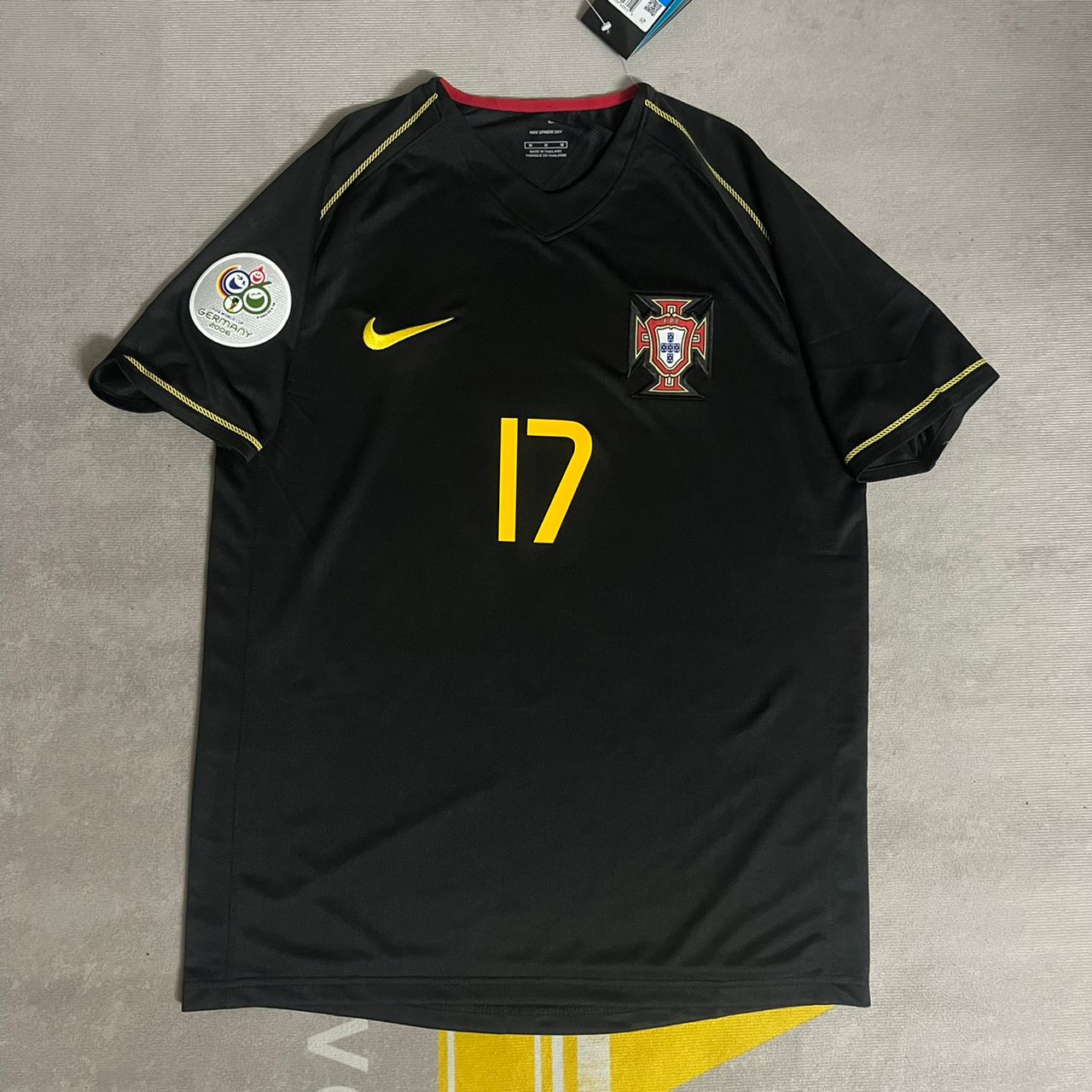 Cristiano Ronaldo #cr7 - Portugal 2006 World Cup Black Jersey Trikot