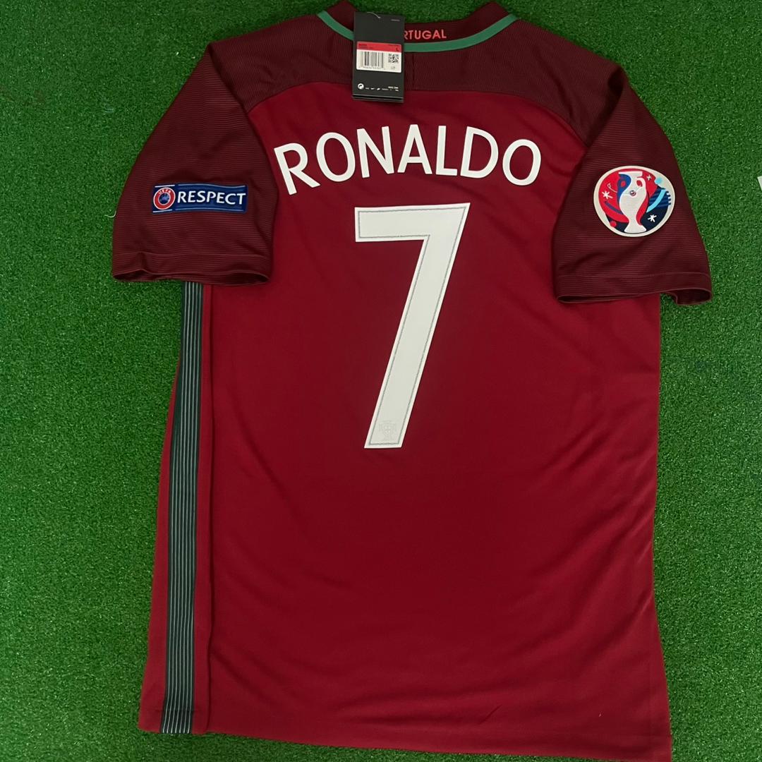 Cristiano Ronaldo Portugal EM 2016 Finale Retro Trikot