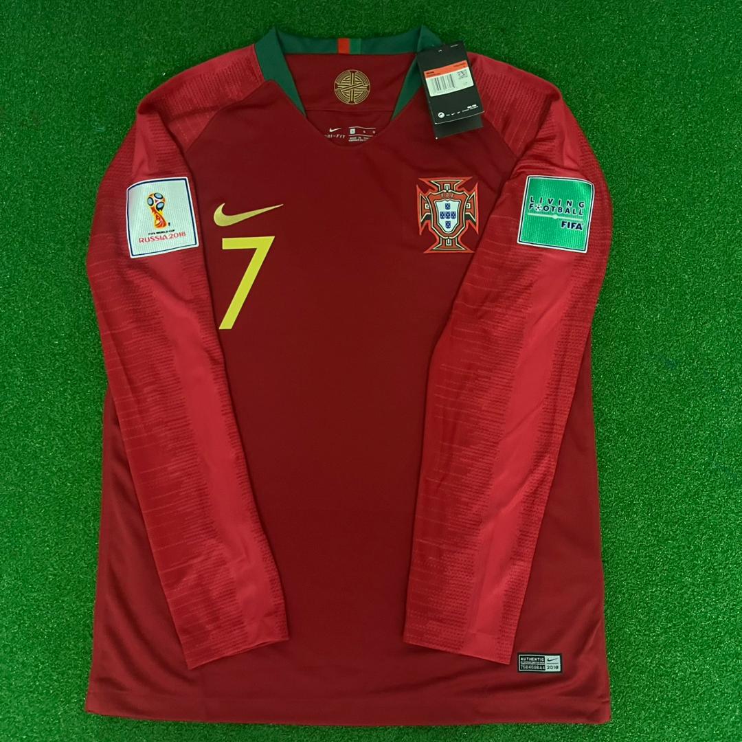 Cristiano Ronaldo Portugal 2018 World Cup Retro Jersey Trikot Maglia Soccer Shirt