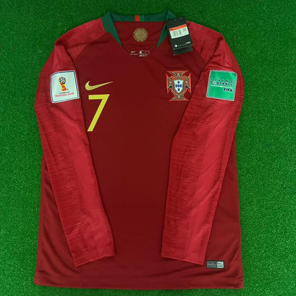 Cristiano Ronaldo Portugal 2018 World Cup Retro Jersey Trikot Maglia Soccer Shirt
