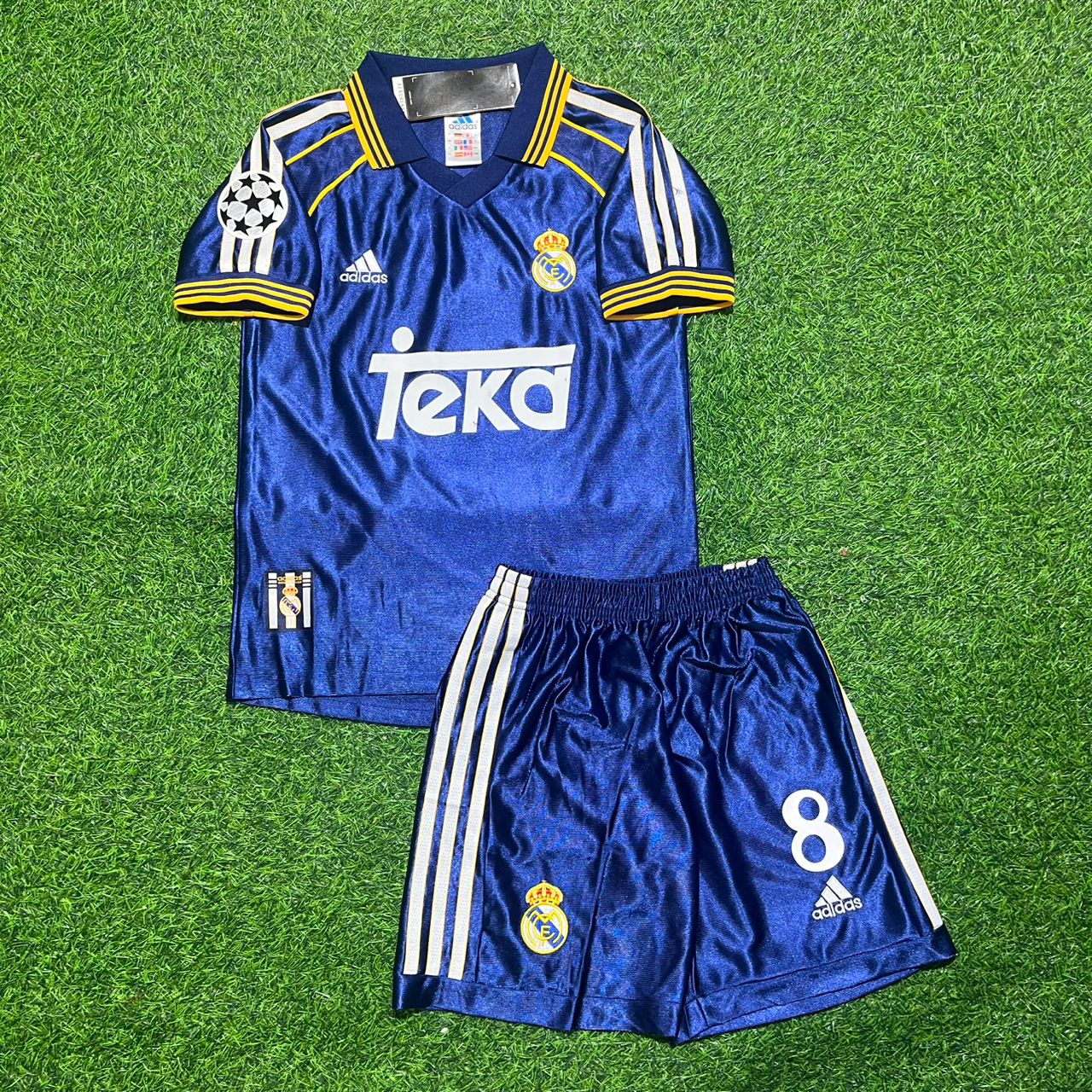 Predrag Mijatović 8 Real Madrid Kids Retro Blue Retro Jersey