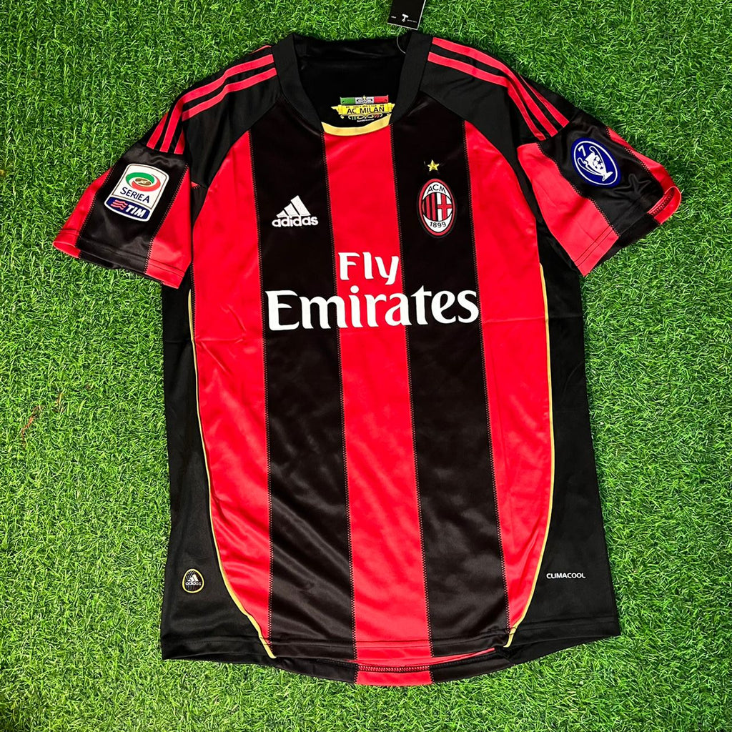 Kevin Prince Boateng Milan 2010 2011 Retro Jersey Trikot Maillot Soccer Shirt