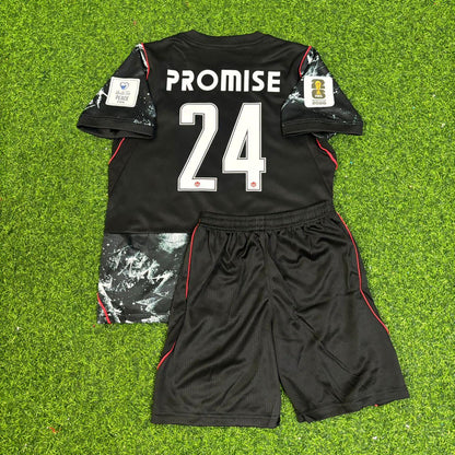 Maillot de football noir enfant Promise David Canada Coupe du Monde 2026