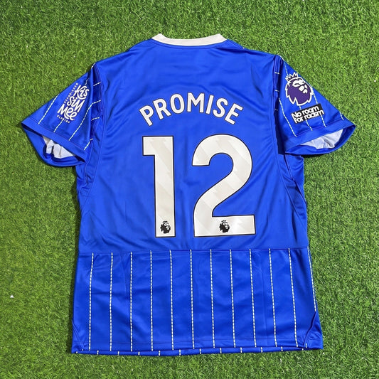 Promise David #12 Brighton 2026/2027 Neues Heim-Fußballtrikot Blau