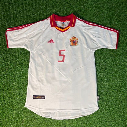 Carles Puyol 02-03 Spanien Weißes Retro Trikot