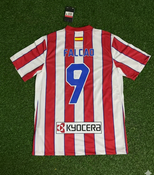 Conjunto de camiseta de fútbol retro Radamel Falcao Atlético Madrid 2011