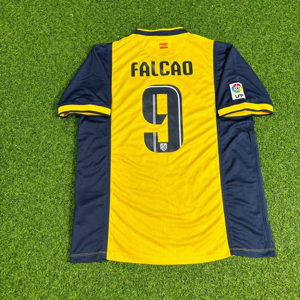 Radamel Falcao Atlético Madrid 2013-2014 Auswärts Gelbes Fußballtrikot