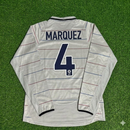 Rafael Márquez #4 Barcelona 2003 2004 Auswärts Langarm Retro Fußballtrikot Set