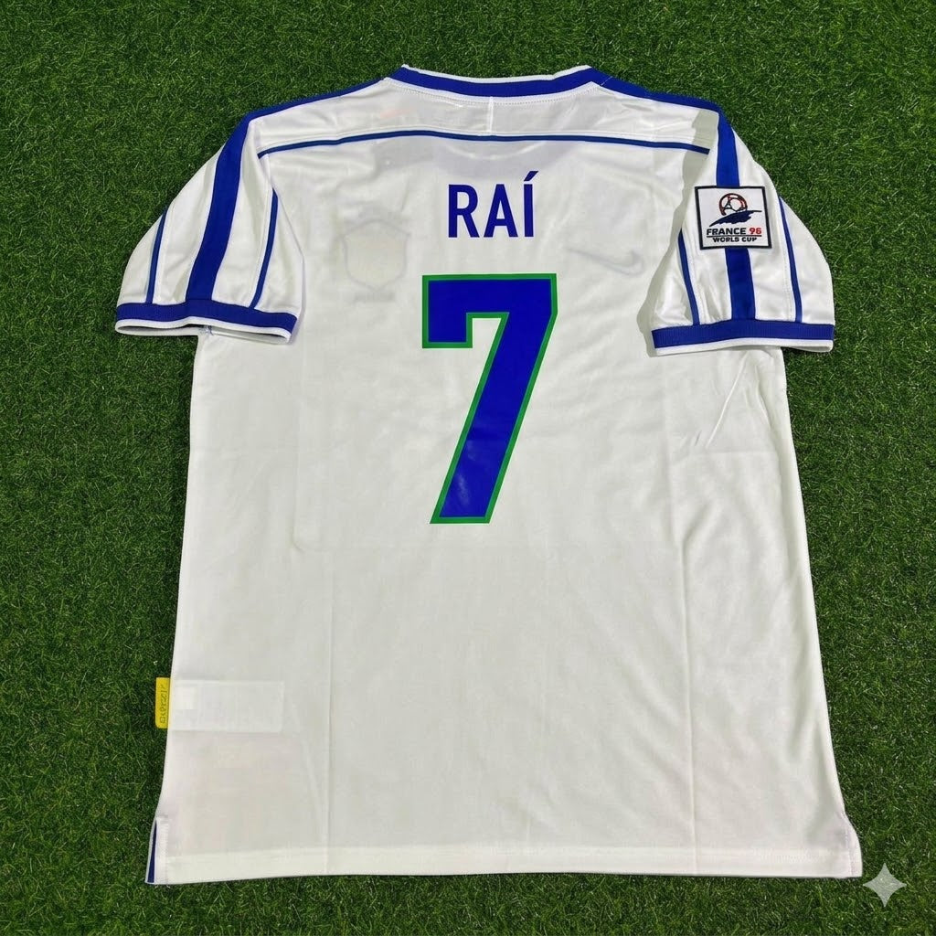 Raí #7 Brazil 1998 World Cup Retro Football Jersey