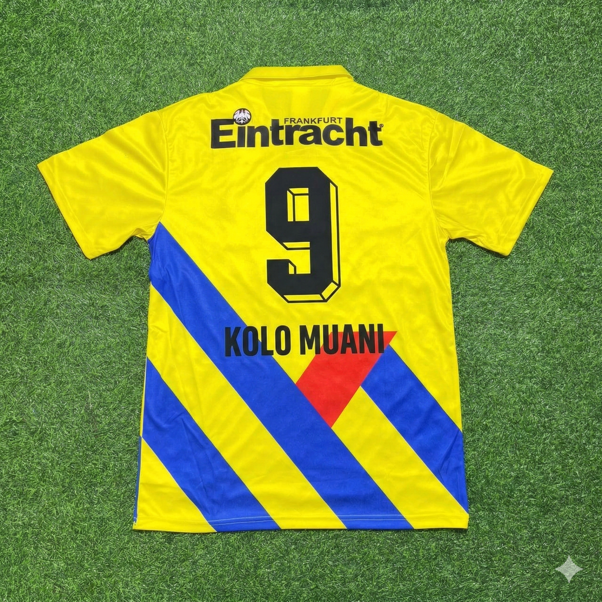 Randal Kolo Muani Eintracht Frankfurt Retro Gelbes Fußballtrikot