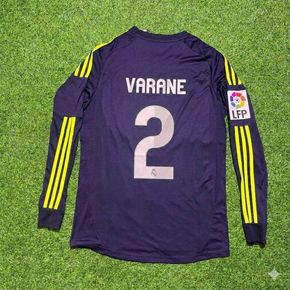 Raphaël Varane 2- Real Madrid 2012/2013 Away Long Sleeve Football Jersey