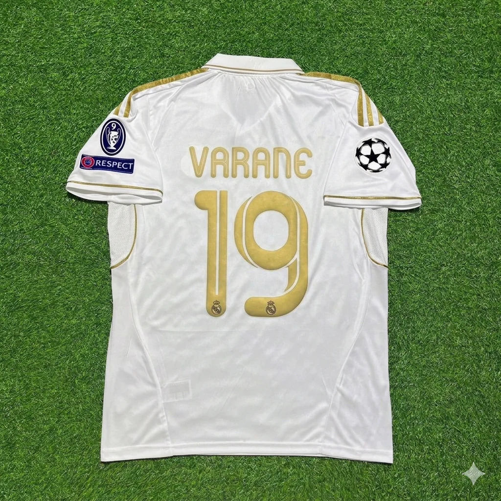 Raphaël Varane #19 Real Madrid 2011-2012 Jersey Soccer Shirt Trikot