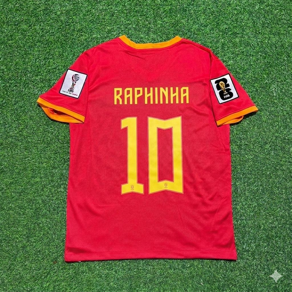 Raphinha 10# Brazil 2026 World Cup Red Jersey Trikot