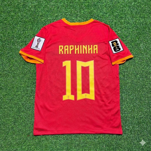 Raphinha 10# Brasilien 2026 WM Rotes Trikot