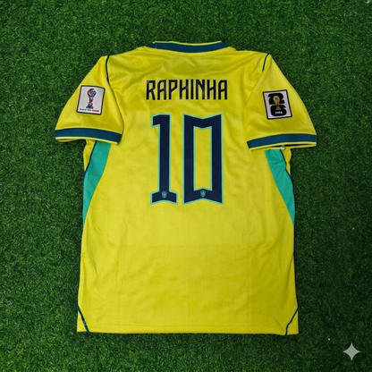 Raphinha #10 Brasilien 2026 WM Gelb Heimtrikot