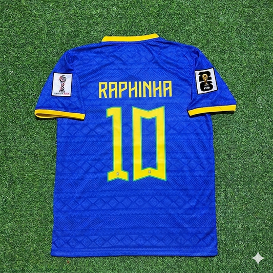 Raphinha #10 - Brasilien WM 2026 Blaues Neues Saison Trikot