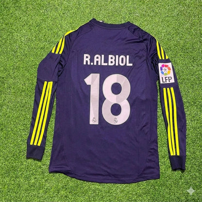 Raúl Albiol 18- Real Madrid 2012/2013 Away Long Sleeve Football Jersey