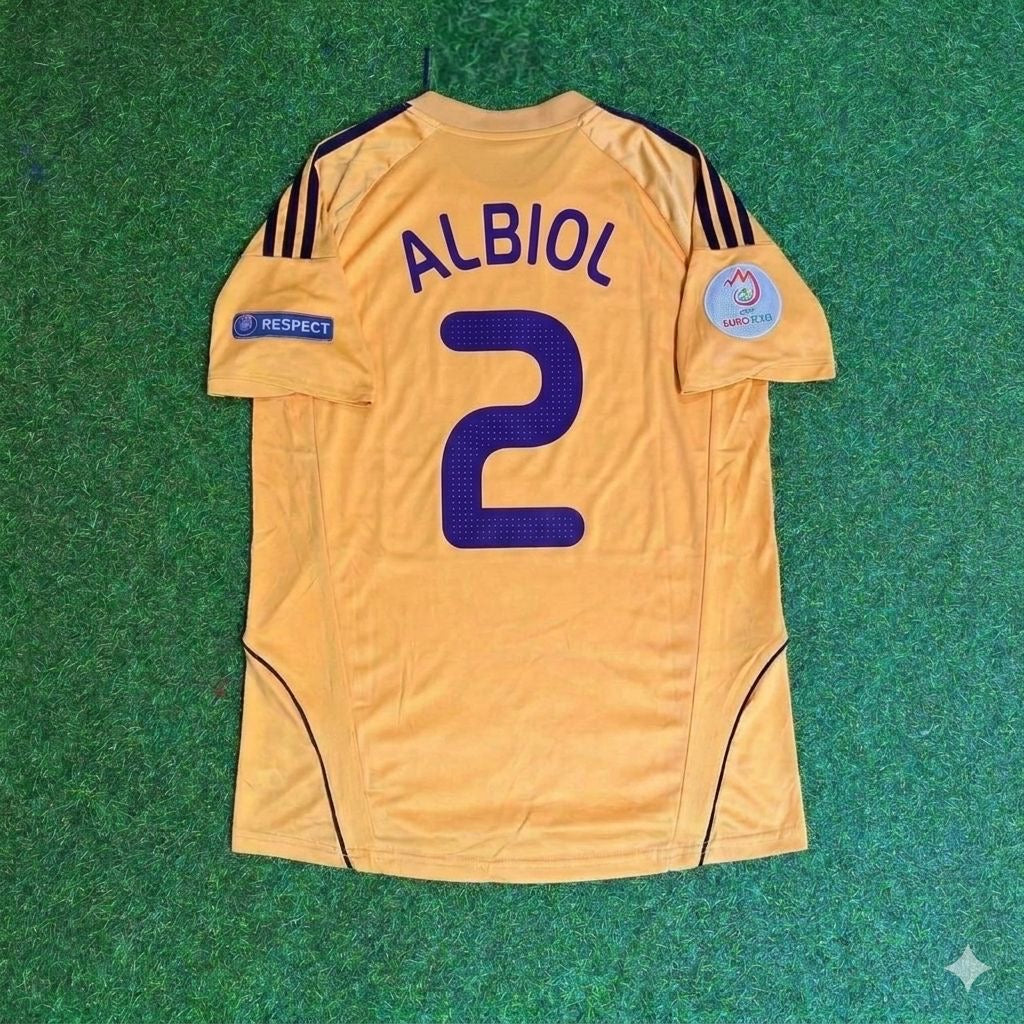 Raúl Albiol 2- Spain EURO 2008 Retro Football Jersey