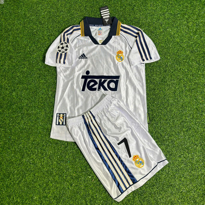 Raúl González Real 1998/2000 Retro Kids Football Jersey