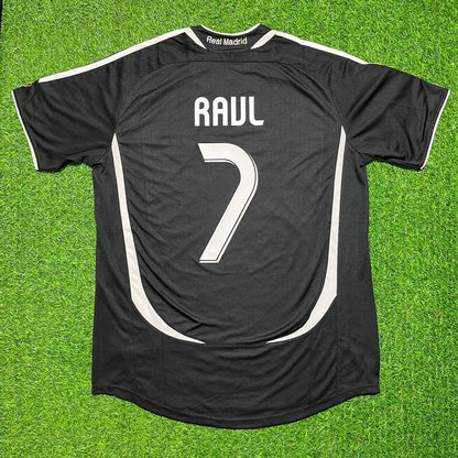 Raul Gonzalez Real Madrid 2006-2007 Black Jersey Soccer Shirt