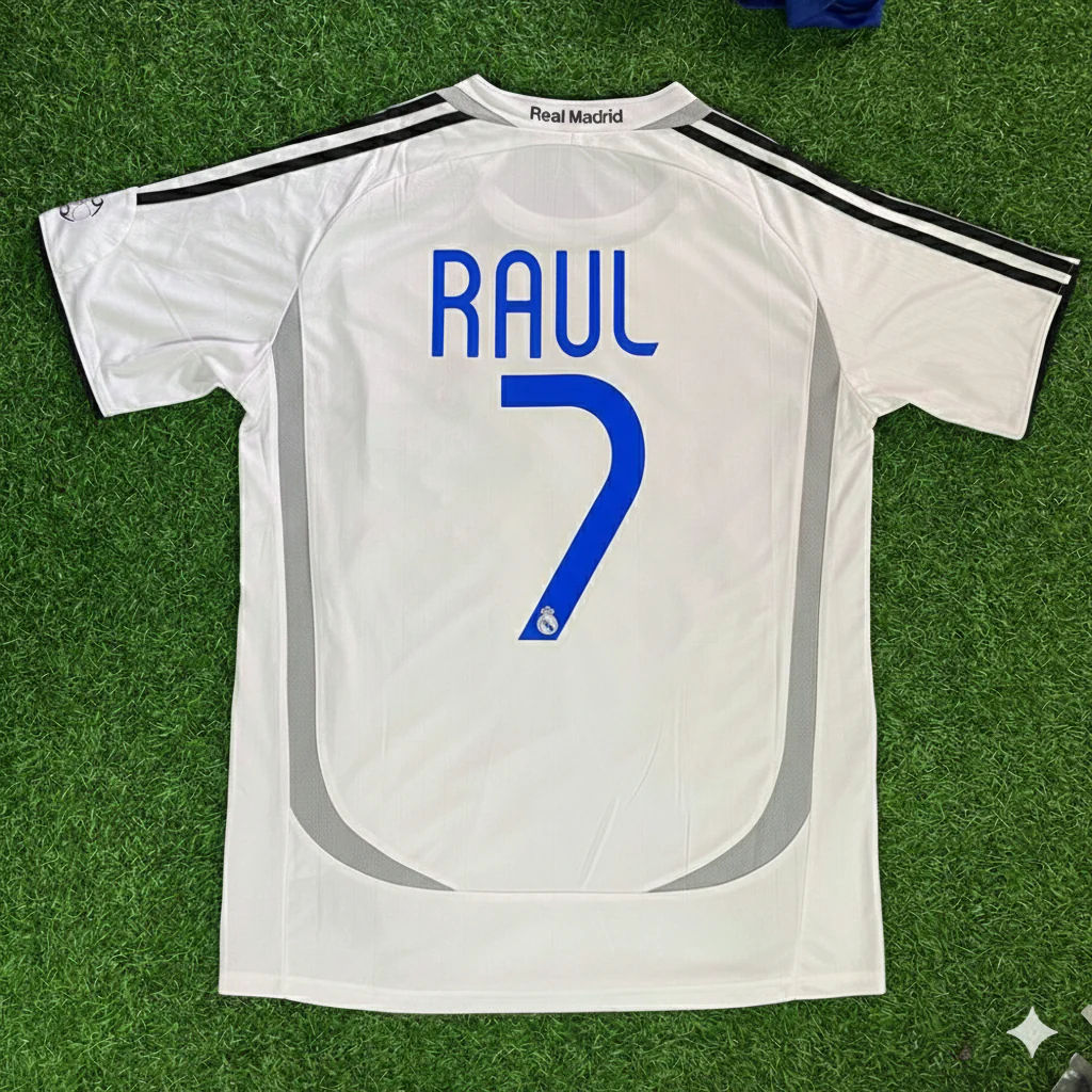 Raúl González 7– Real Madrid 2006–2007 Home Kit Jersey – | Trikot | Maillot Soccer Shirt