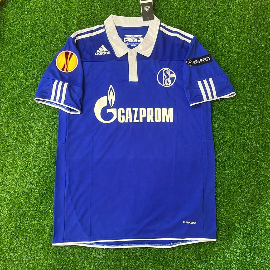 Ibrahim Afellay Schalke 04 2011-2012 Retro Football Jersey Trikot Maillot Soccer Shirt