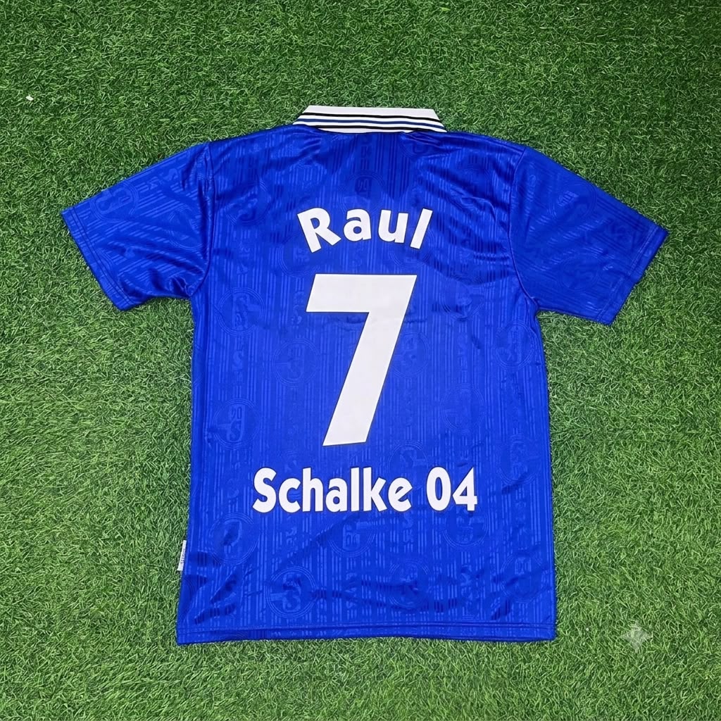 Raul Gonzalez Schalke 04 Heim Retro Fußballtrikot