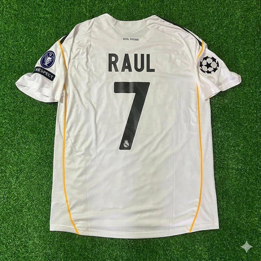 Raul Gonzalez  Real Madrid 2009 2010 Retro Jersey Soccer Shirt Trikot