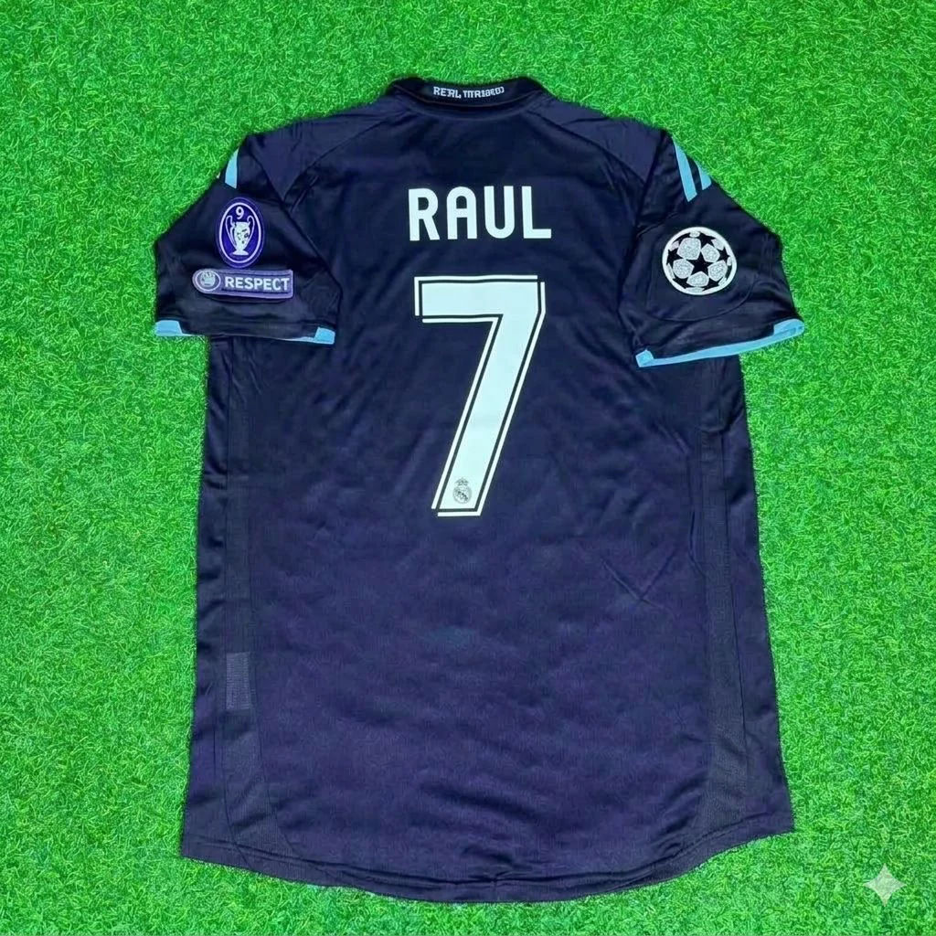 Raúl González 7- Real Madrid 2009/2010 Away Retro Football Jersey Kit