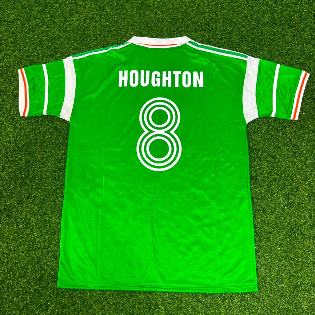 Ray Houghton Ireland 1988/1990 Retro Green Football Jersey