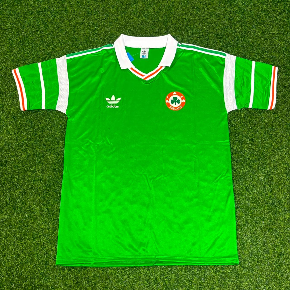 Ray Houghton Ireland 1988/1990 Retro Green Football Jersey