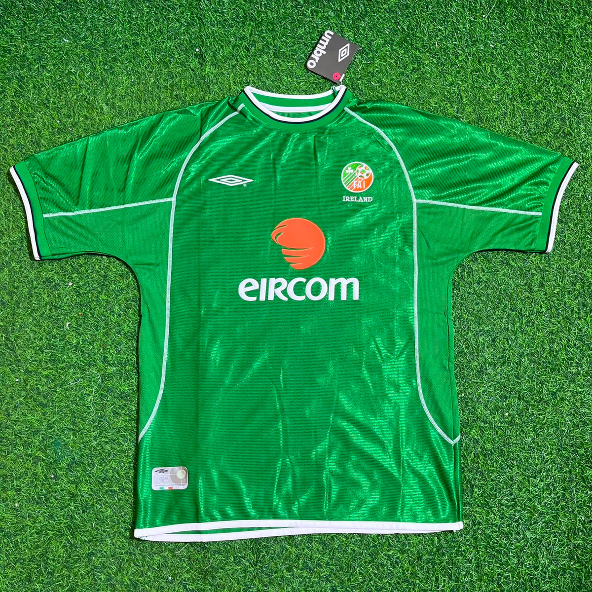 Ray Houghton Ireland Retro Green Football Jersey