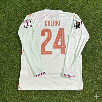 Rayan Cherki #24 Frankreich WM 2026 Auswärtstrikot Langarm