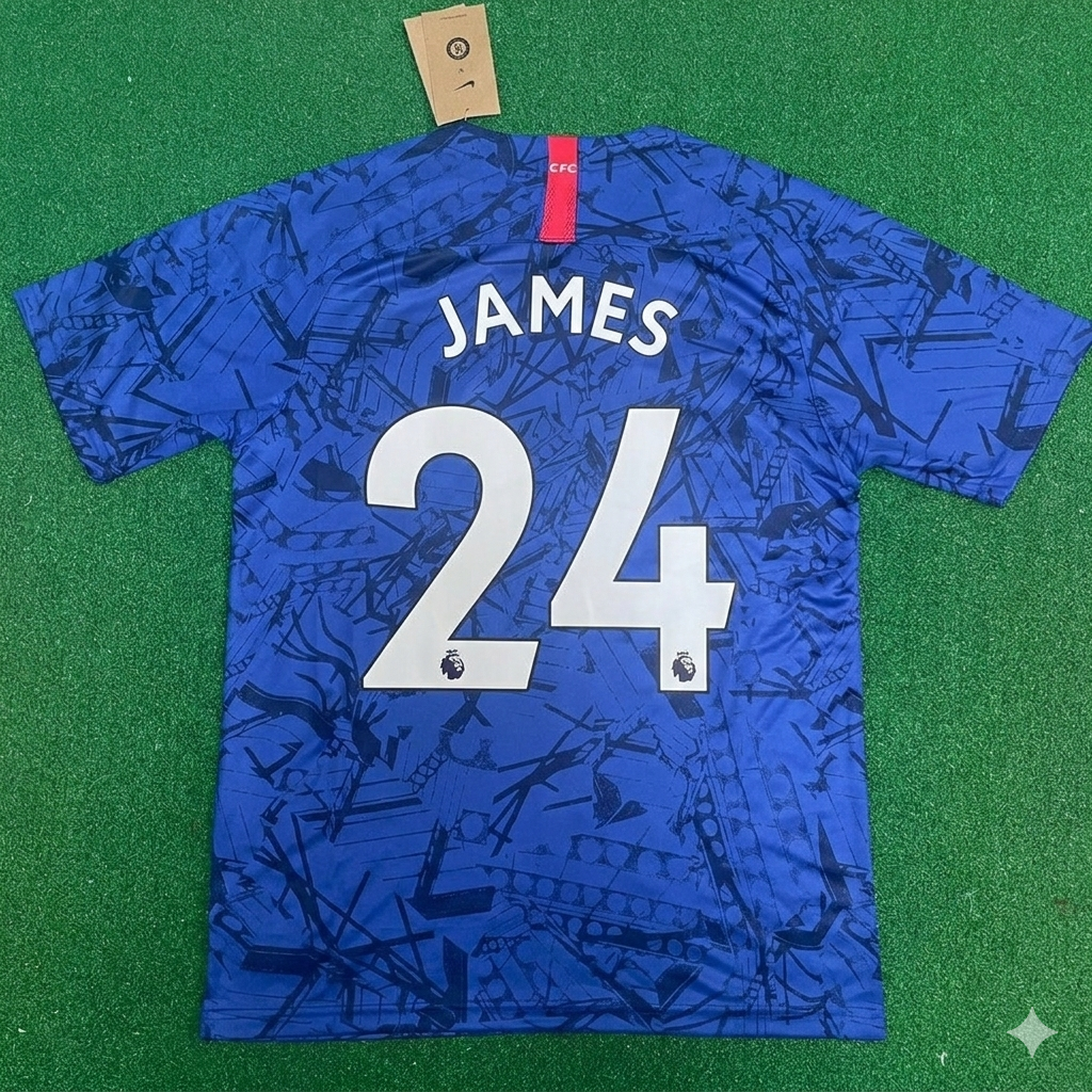 Reece James #24 Chelsea 2019 2020 Blaues Retro-Trikot Fußballshirt