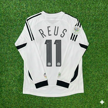 Marco Reus Germany World Cup Long Sleeve White Retro Football Jersey