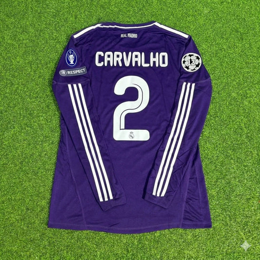 Ricardo Carvalho 2- Real Madrid 2010/2011 Purple Long Sleeve Football Jersey