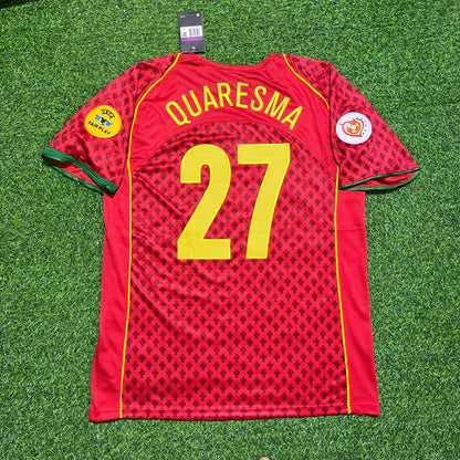 Ricardo Quaresma EURO 2004 Retro Heim Rot Trikot