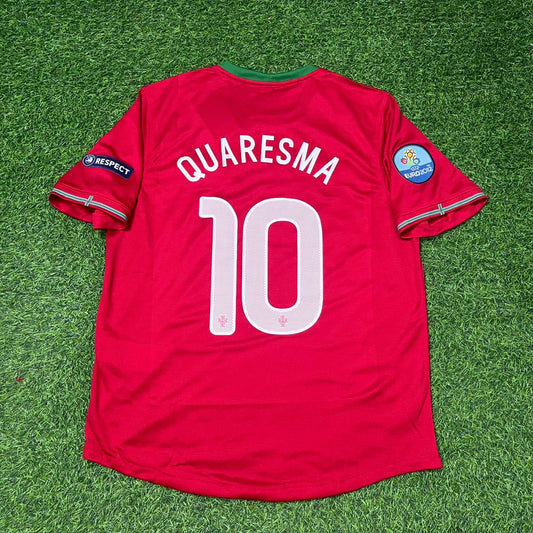 Ricardo Quaresma Portugal Euro 2012 Red Retro Football Jersey Kit
