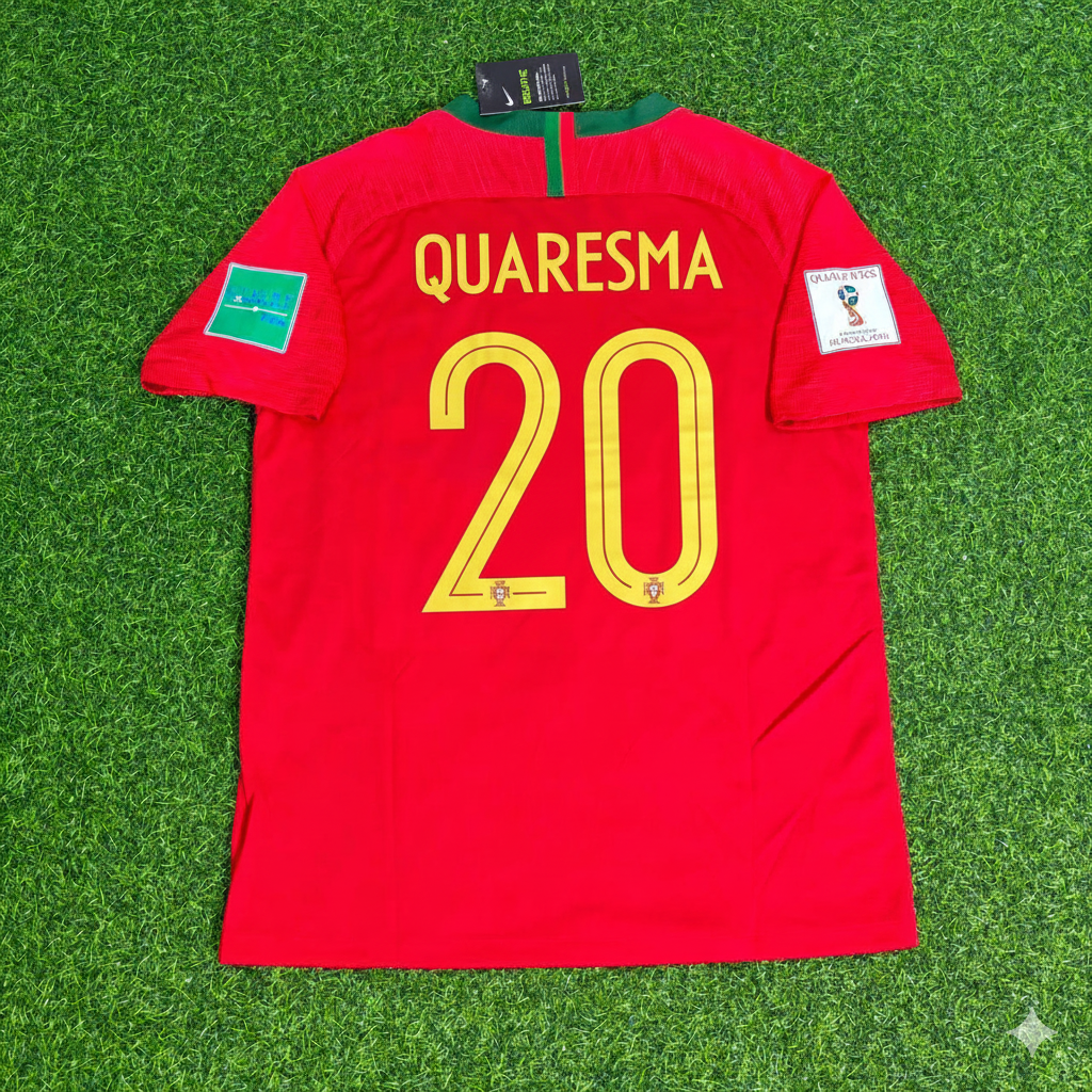 Ricardo Quaresma Portugal 2018 World Cup Red Retro Football Jersey