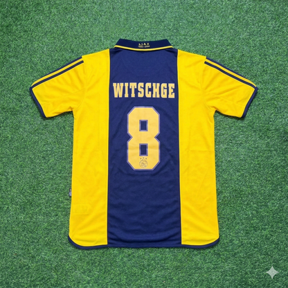 Ajax 2000/01 Yellow Retro Football Jersey – Cristian Chivu