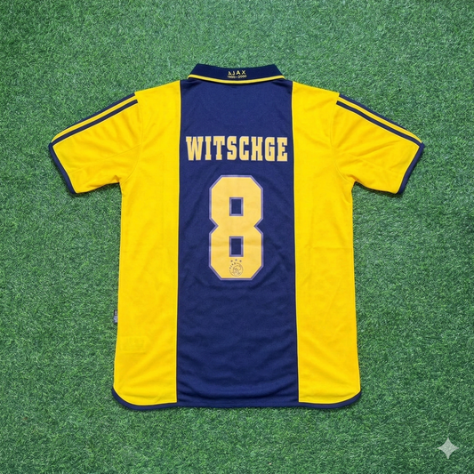 Ajax 2000/01 Yellow Retro Football Jersey – Cristian Chivu