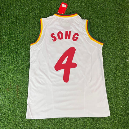 Rigobert Song 4 – Kamerun WM 2002 Ärmelloses Weißes Trikot – | Trikot | Maillot Fußballtrikot