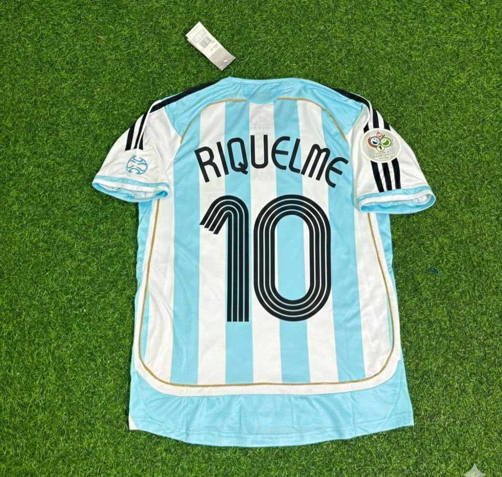 Juan Roman Riquelme Argentinien WM 2006 Retro Fußballtrikot Maillot Trikot Maglia