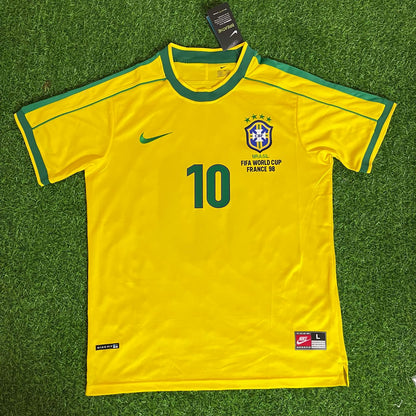 Rivaldo Brasilien 1998 WM Retro Trikot Fußballtrikot