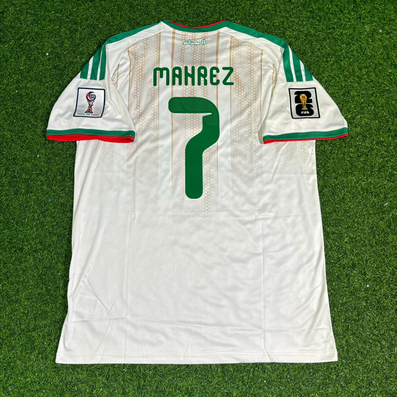 Riyad Mahrez Algeria 2026 World Cup White Football Jersey