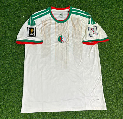 Ramy Bensebaini Algerien WM 2026 Weißes Fußballtrikot