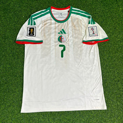 Riyad Mahrez Algeria 2026 World Cup White Football Jersey