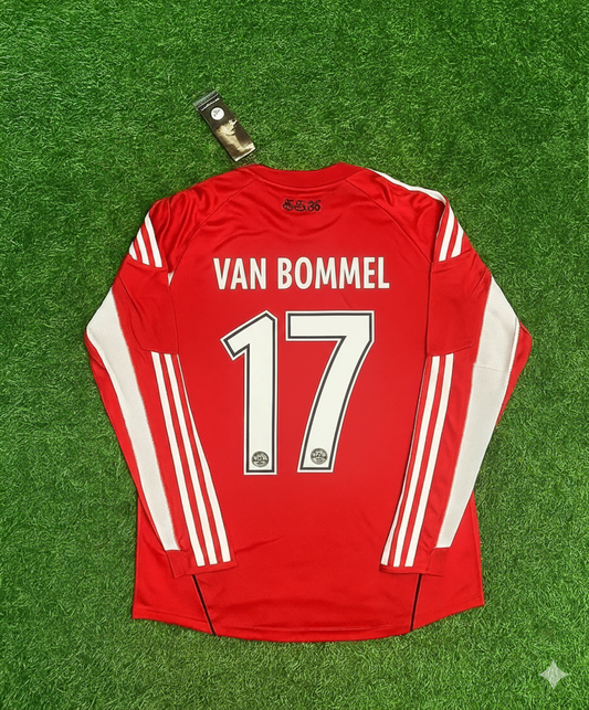 FC Bayern München 2010/11 Rotes Retro-Trikot – Mark van Bommel