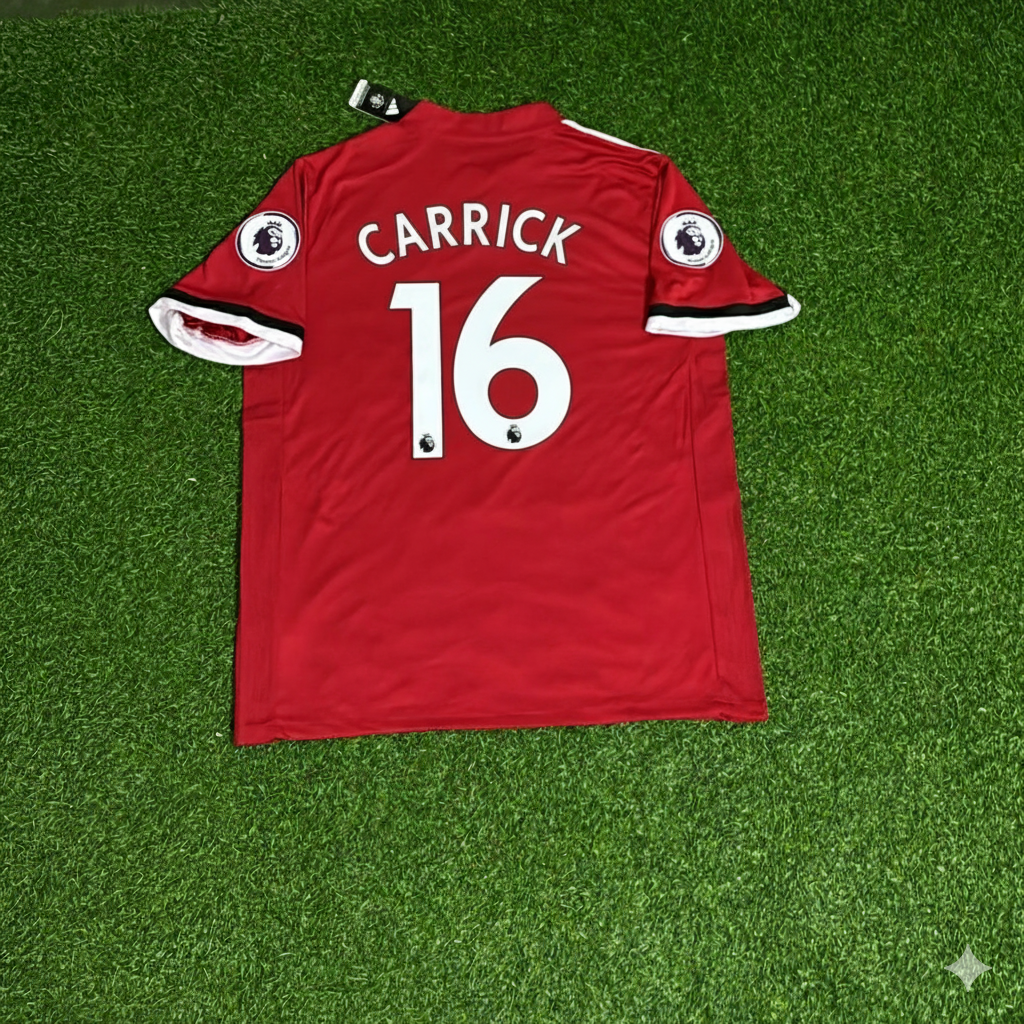 Manchester United 2017/18 Red Retro Football Jersey – Michael Carrick